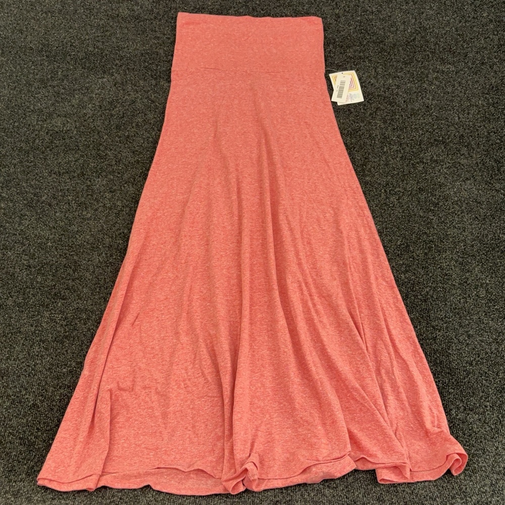 LuLaRoe Skirt Womens XS Pink Maxi Long Jersey Knit Elastic Waist Casual